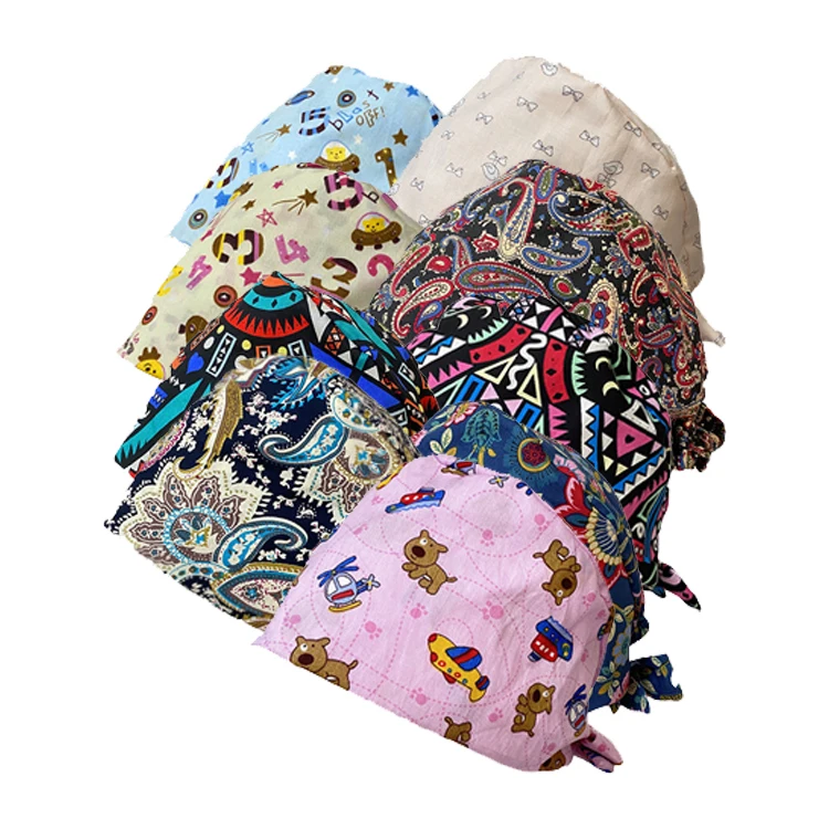 Стоматологические шапки медицинская шапка хирургические докторские униформа Cpas с ремешком для пота и полосками