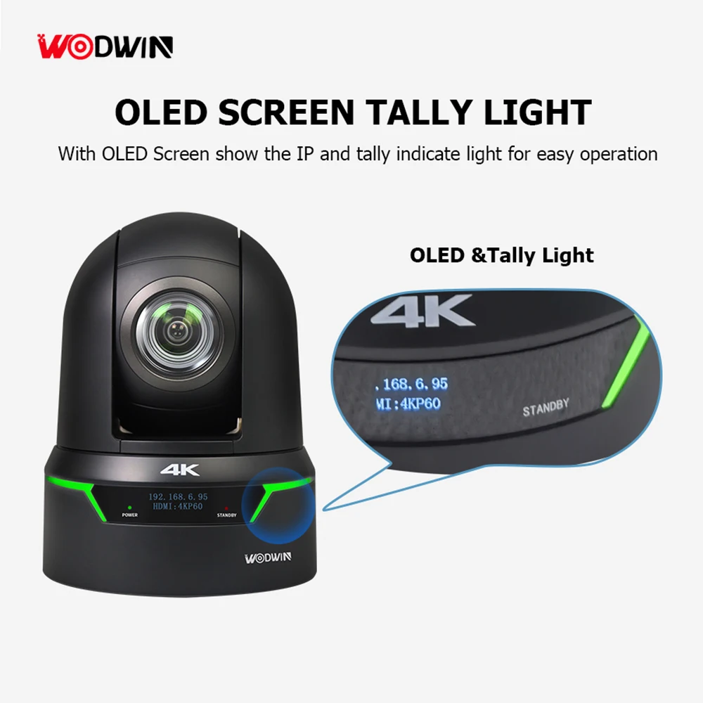 Newtek Obs Skype Ndi 2024 NDI UHD 4K 60FPS 12G SDI 25X Zoom PTZ