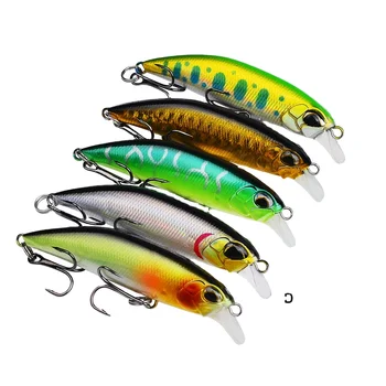 Hot Sale 5cm 7cm Sinking Minnow Plastic Fishing Lure 3D Painted Wholesale Artificial Bait Jigging Lure Made of Steel and ABS – Metal Jig – view 2
