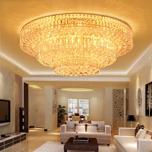 Modern Simple LED Crystal Ceiling Lamp Atmospheric Bedroom Lighting Fixtures Direct for Hotels Living Chandeliers Pendant Lights