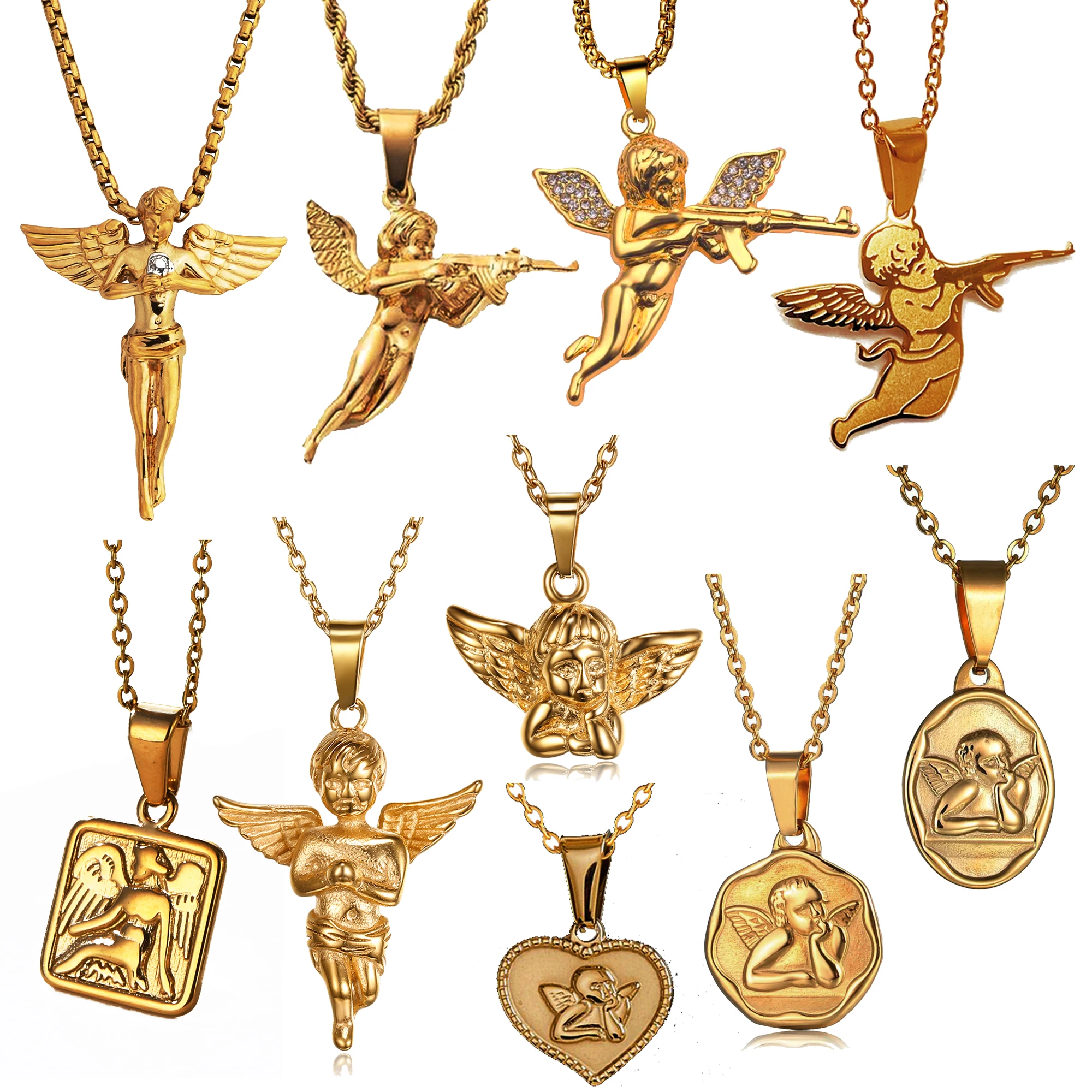 TRA-Collier Pendentif Flèche Boho Collier Choker Flèche Or