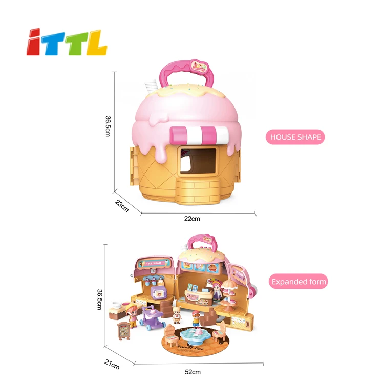 ITTL образовательные игрушки 2 в 1 десертный дом сборе прекрасные ролевые для ролевых игр