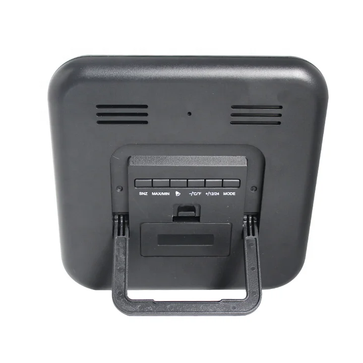 Thermo-Hygrometer Wireless Weather Station LCD Weather Forecast Snooze Alarm Desk Clock Weather Forecast Sunny for Living Room