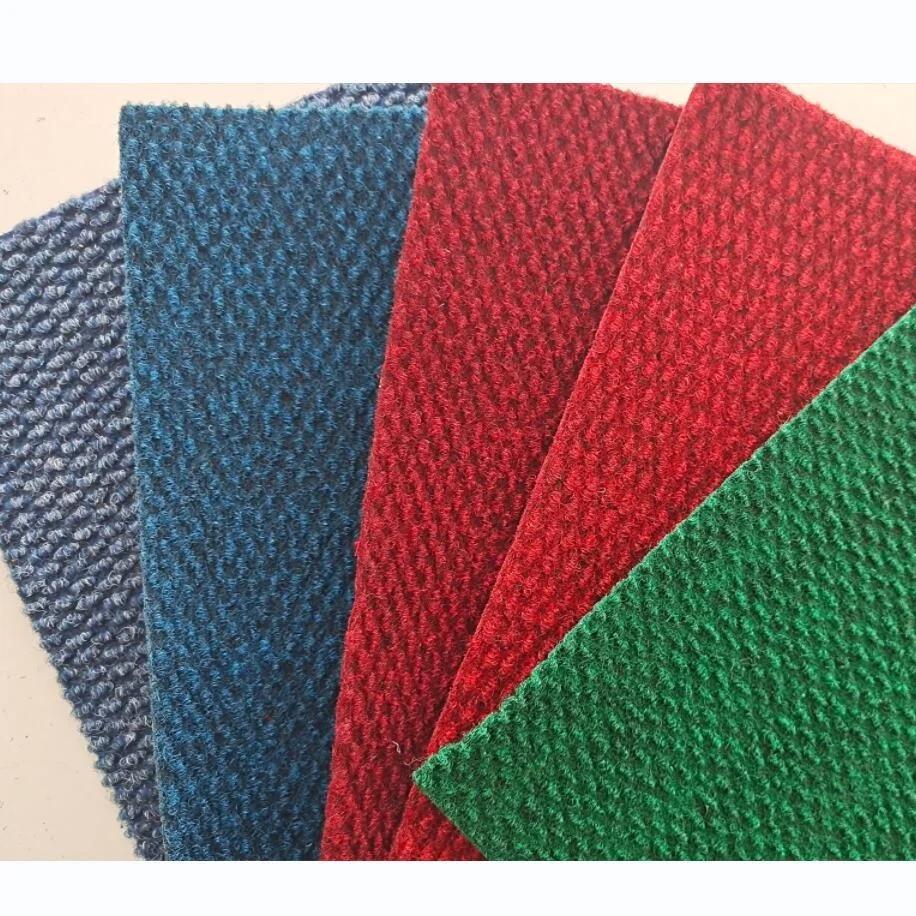Non Woven Needle Punch  Pineapple Stripe Exhibition Carpet With Foam Latex Backing