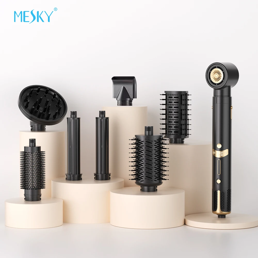 Zex High Speed  8 in 1 Multi Styler Automatic Hair Curler One Step Hair Dryer Brush Hot Air Styler & Curling Iron