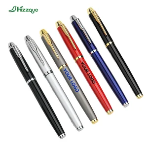 High-End Custom-Made 0.5mm Ballpoint Metal Gel Pen Gift Set with Logo Engraving Office Stationery Advertising Wholesale