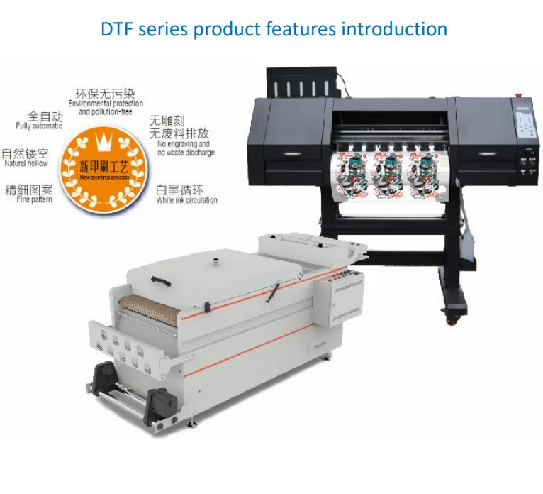 Source 2 head 60cm clothes printing machine roll to roll i3200 4720 Digital  T shirt Printer pet film DTF printer on m.