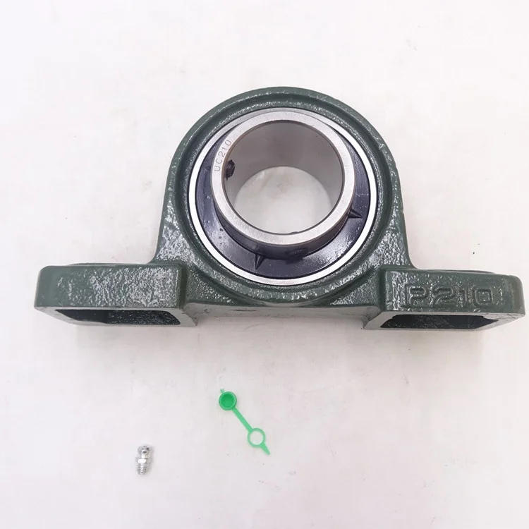 Kozelo Lot De 2 Paliers à Semelle UCP210 - Alésage 50 Mm, Auto-Alignant, Boîtier Fonte Robuste, Roulements Acier Chromé Haute Qualité