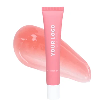 custom logo 100% vegan lip oil private label instant moisture lip tint cruelty free silicone applicator Lip Butter Balm