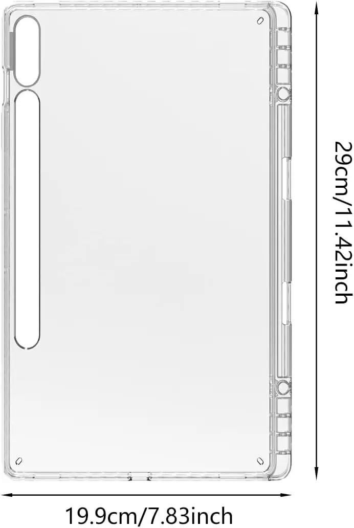 product case for samsung galaxy tab s10 plus 124 inch 2025 slim design flexible soft tpu protective cover clear covers-2