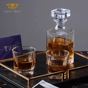 Factory Crystal Whisky Gift Set Decanter Bar Spirit Original Glass Bottles Home Cabinet Decoration