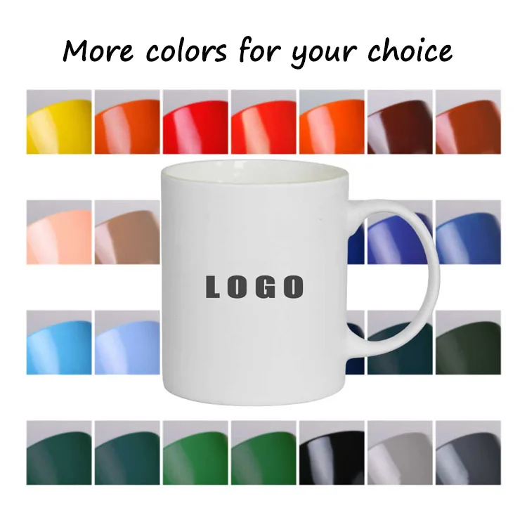 11oz white sublimation blank coated Printed Mugs Custom