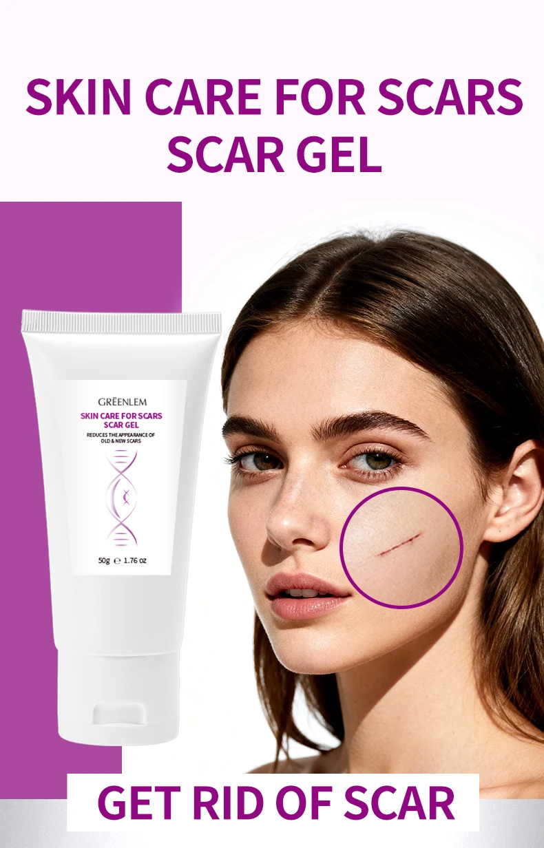 Rapid Repair Scar Stretch Mark Removal Gel Allantoin Glycerin Onion Extract-Fast Absorbing Invisible Layer for Face Body All(pic1)