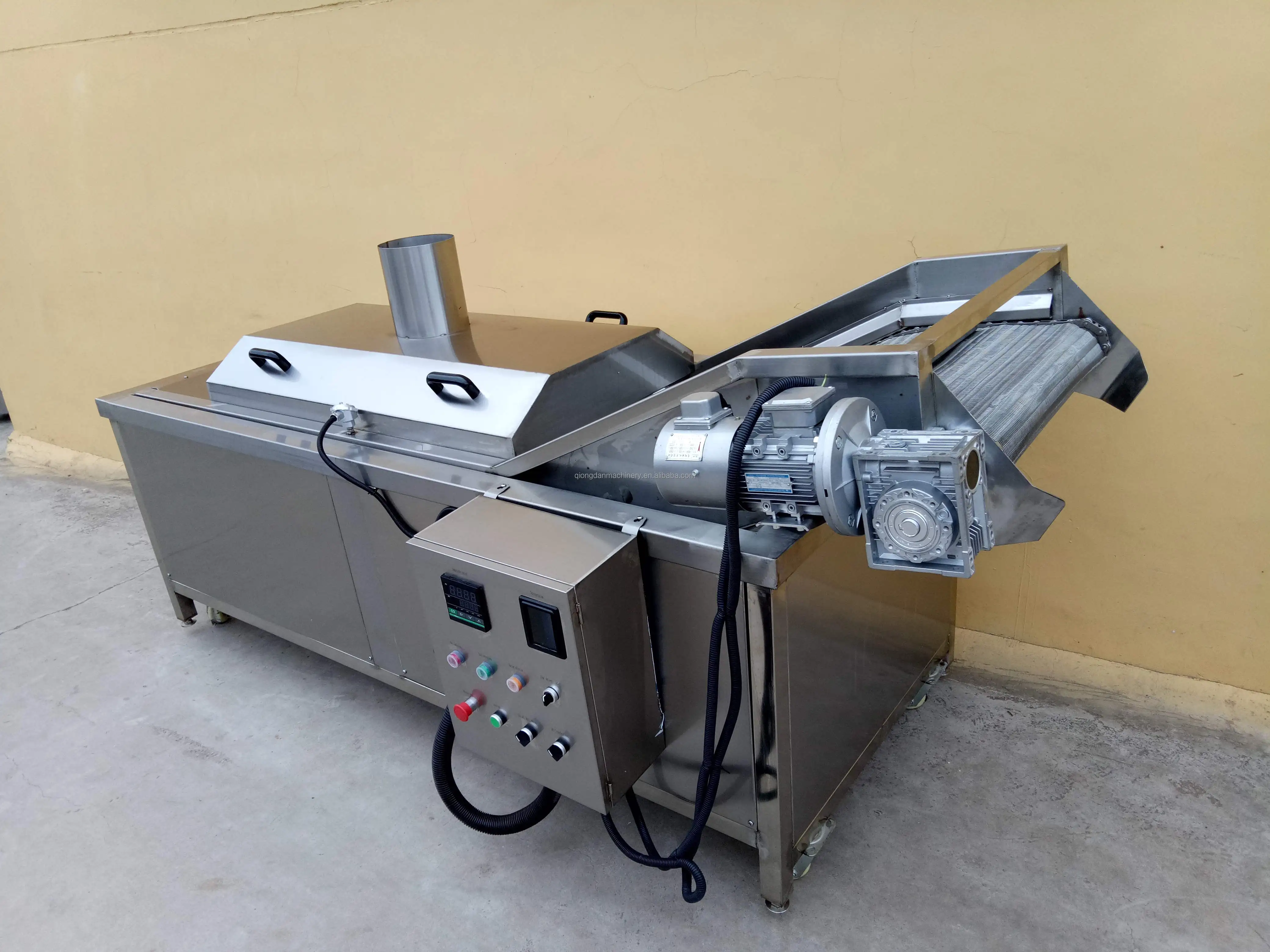 Papad Deep Frying Machine Namak Pare Deep Frying Machine Namkeen Making Machine Potato Chips Fryer