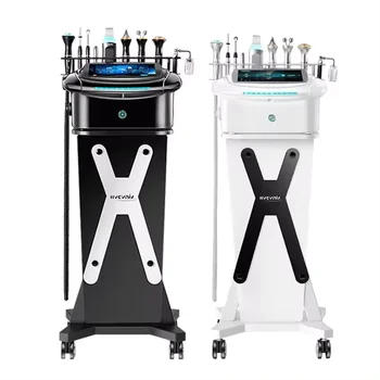 Custom Logo 9 in 1 Skin Rejuvenation Oxygen Jet Machine New Upgrade Face Care Wrinkle Removal Acne Application Beauty Equipment