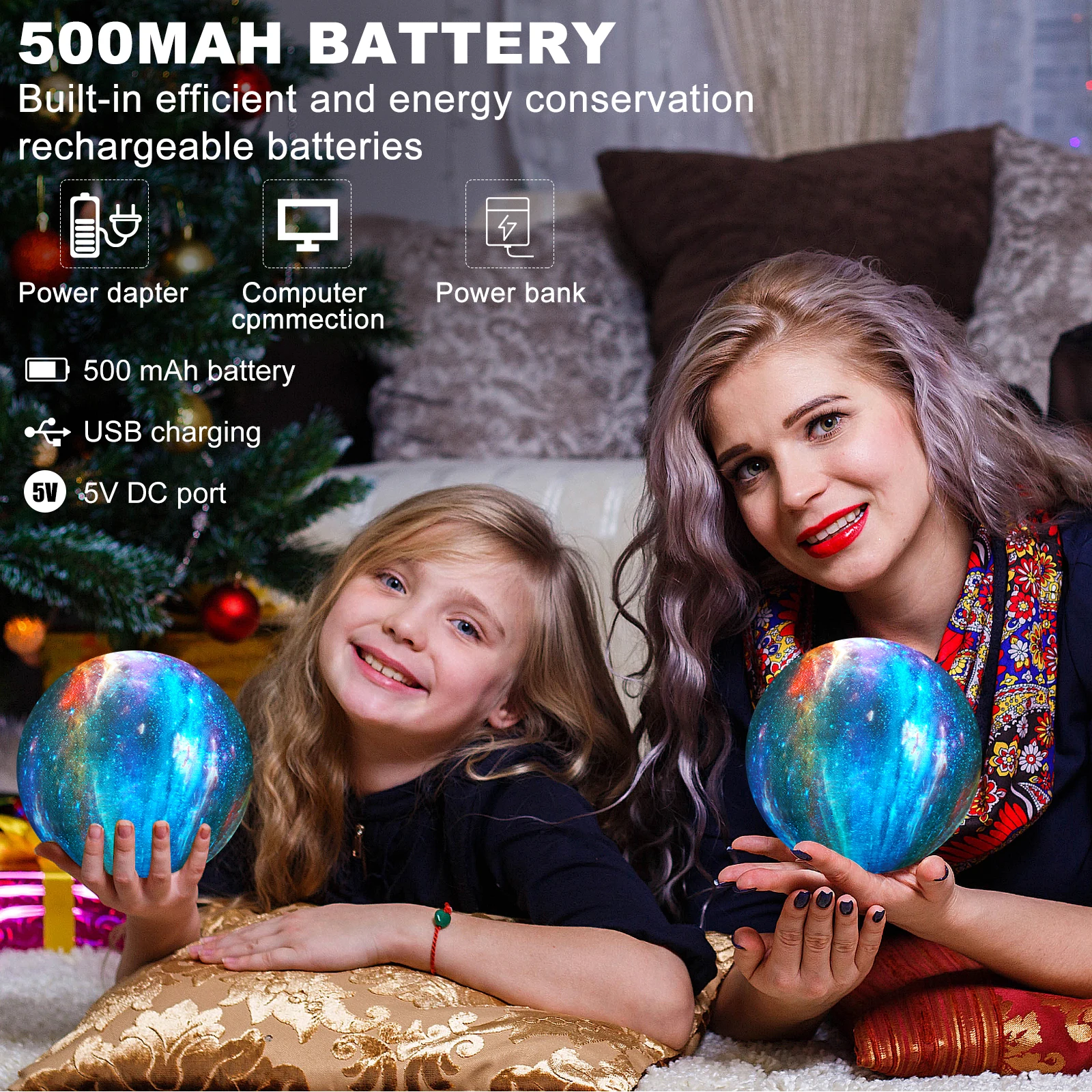 Лидер продаж Лавовая Лампа светодиодный светильник 8 см 3D печать Луна ночник для детей детские игрушки звездное небо