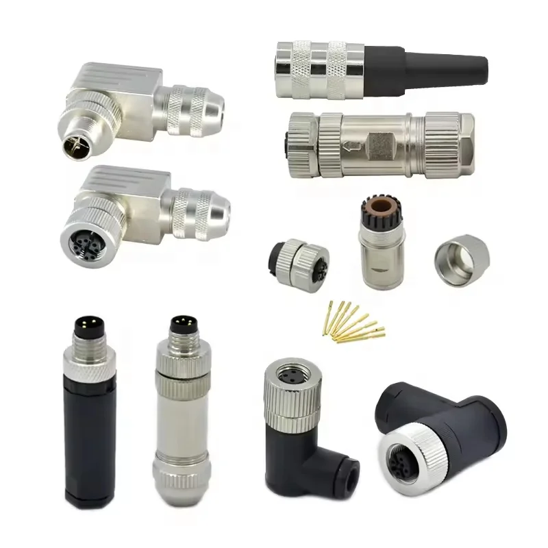 SVLEC M5 M8 M12 M16 M23 Connector Male Female 2 3 4 5 6 7 8 9 10 12 13 14 15 16 17 18 19 Pin Wire Adapters Connector