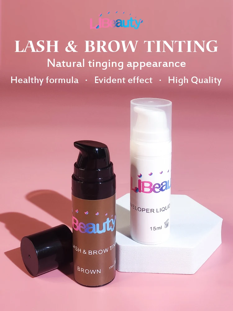 Hybrid Brow Tint Dye Kit Eyebrow Tint Kit Private Label 10ml Airless