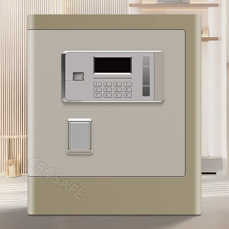 CEQSAFE Anti-Theft SteeL Office Home Safe Intelligent Alarm Button Fingerprint Simple Password Safes
