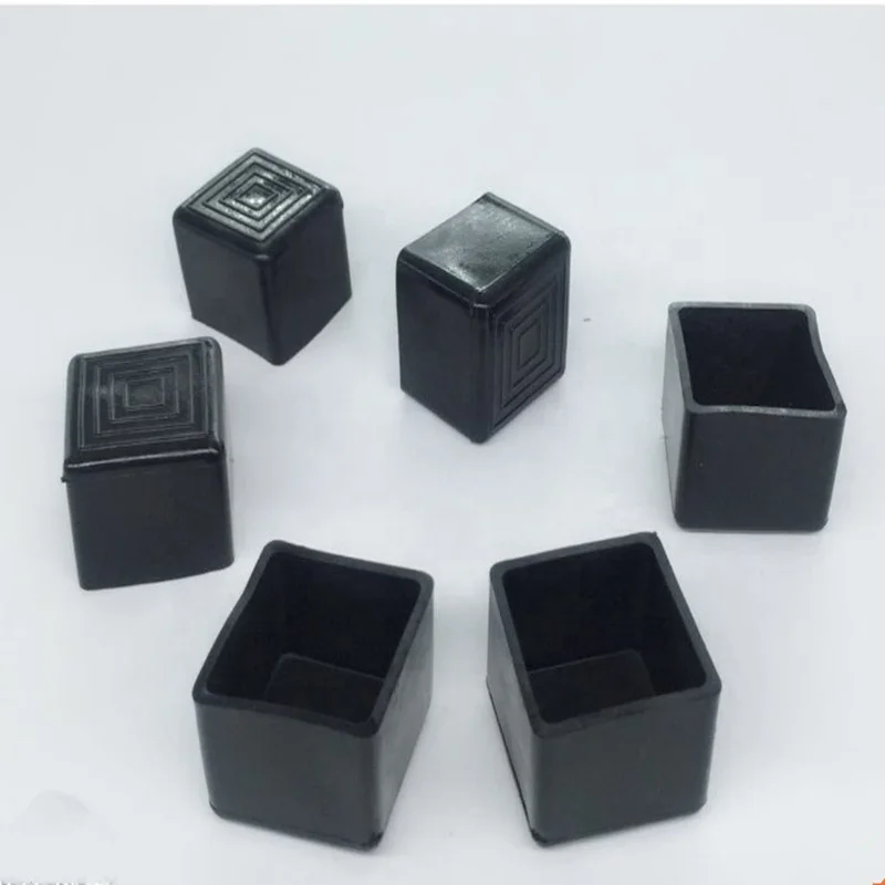 Rectangular Oval Square Rubber Plugs/Round Black Plastic Rubber Silicone Chair Leg Cover Table Feet Tips Caps for Furniture Leg