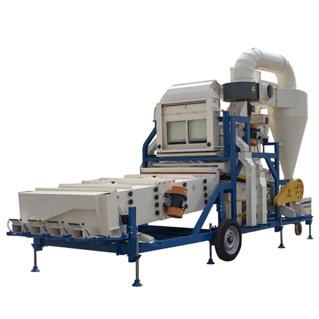 Air Screen Cleaner with Gravity Table Peanut Sesame Soybean Maize Seed Cleaning Machine