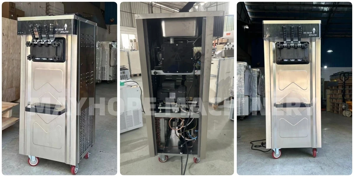 BQL-825B Soft Ice Cream Machine, Portable Machinery Ice Cream Maker