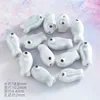 Pez pequeño electrochapado en cerámica, color gris plateado (1 unidad)
