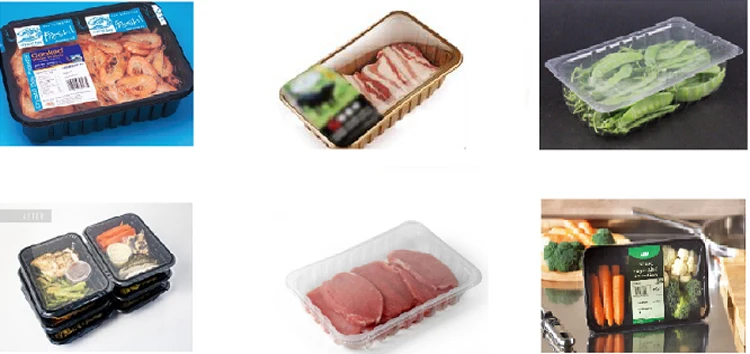 Kaiyu automatic vacuum tray fresh meat nitrogen filling sealing machine
