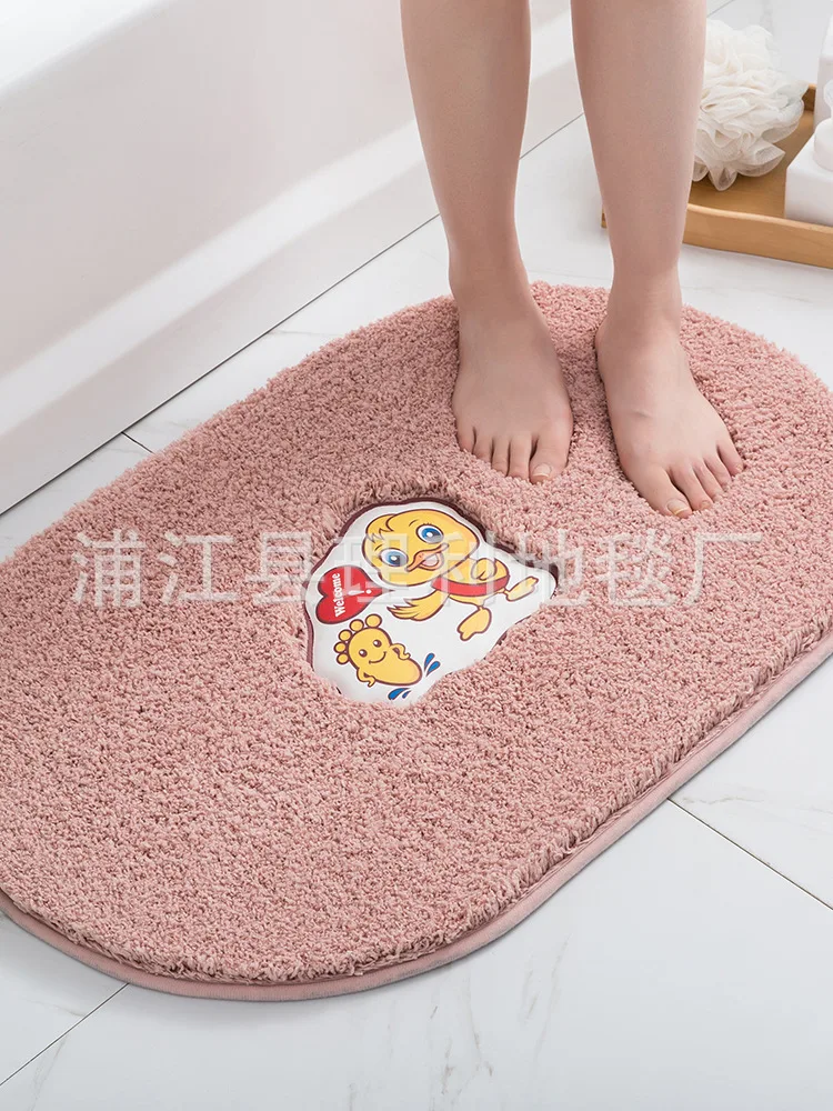 Thickened Cartoon Floor Mat Anti-skid Water Absorption Bathroom Mat Kitchen Living Room Floor Mat manufacture