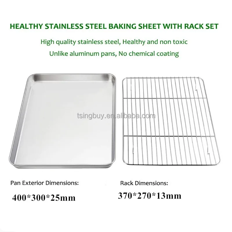 Factory Price Aluminum Cookie Sheet Full Half Sheet Pan Baking Mat