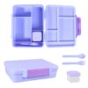 Purple 4 comparent lunch box