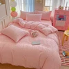 Vertical striped bow peach pink