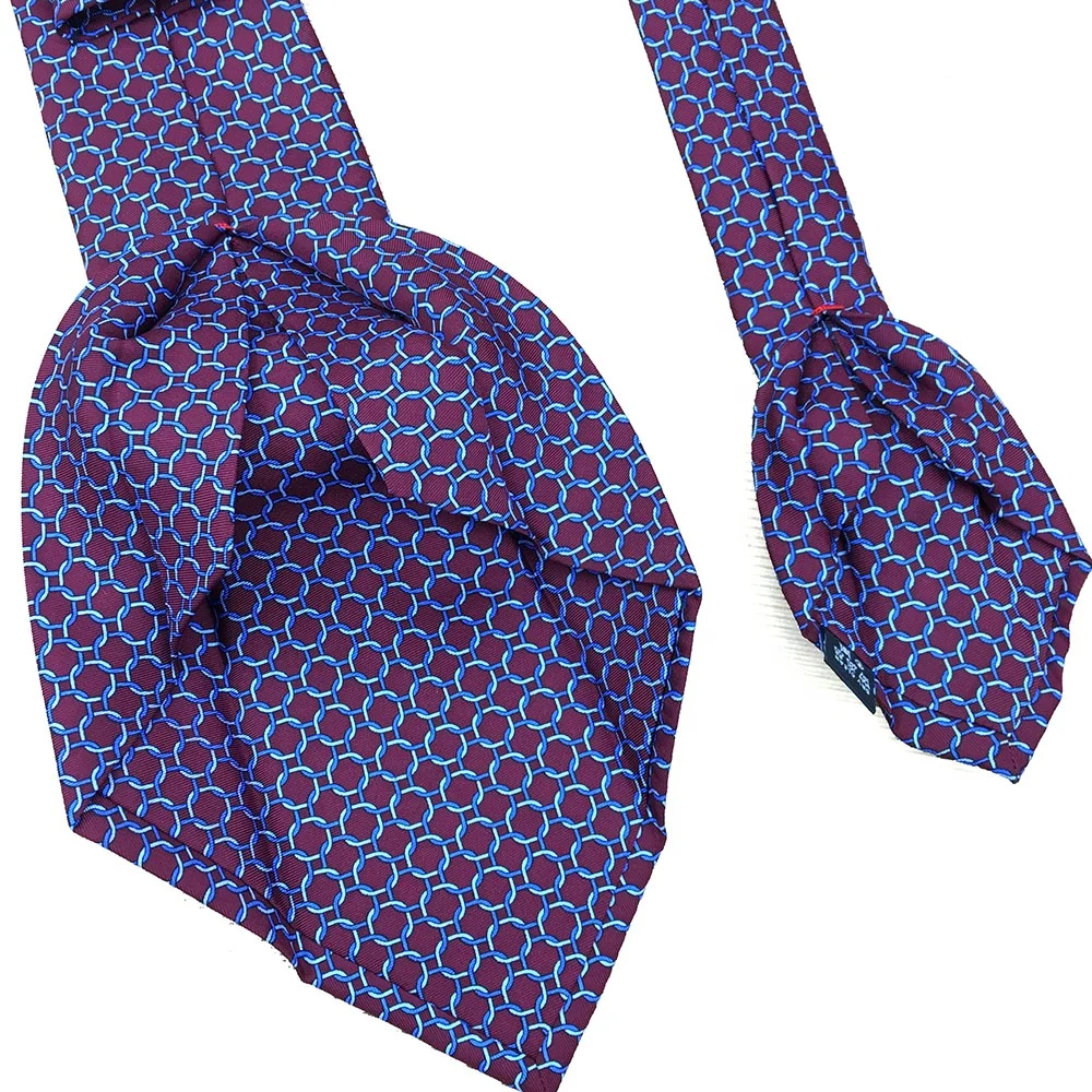 Italian Custom Made Silk Ties With High Quality Seven Fold Tie