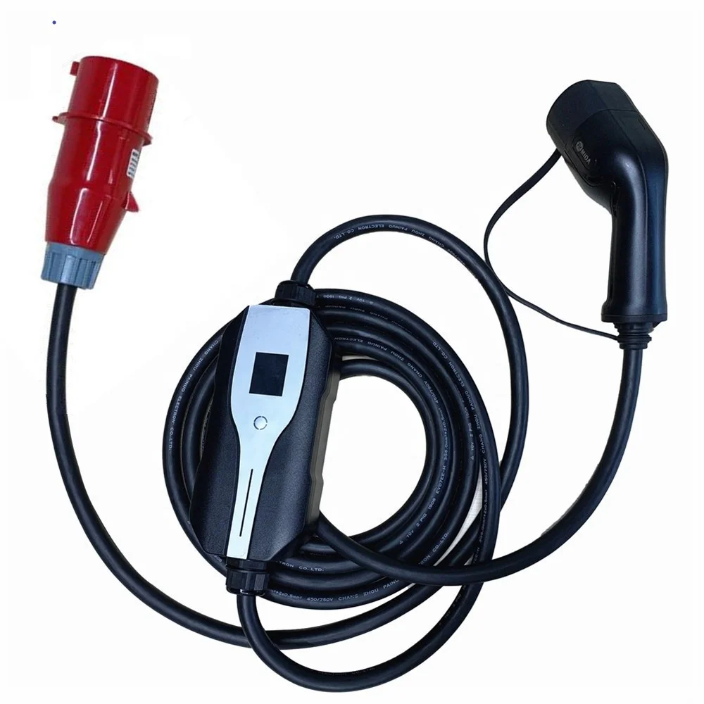 Adjustable EV Charger 6A 8A 10A 15A Type 2 Gun Portable Charger Electric  Car Charging