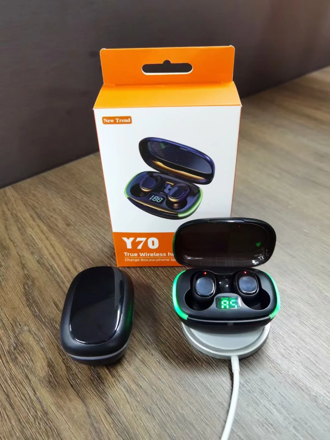 2022 New Latest Y70 Audifonos Gaming Bt 5.1 Earbuds Wireless Charging ...