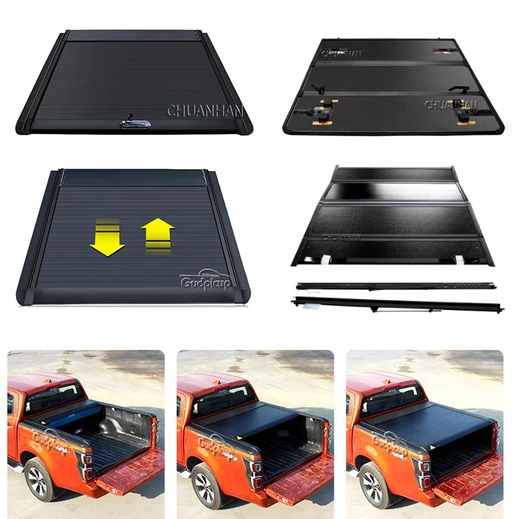 Pickup Navara Np300 Low Profile Soft Roll Up Tonneau Cover For Nissan