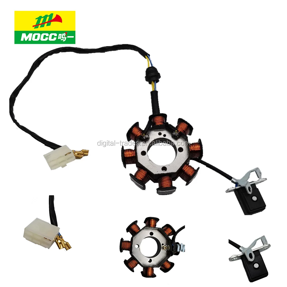Оптовая продажа, скидка 50%, Заводские запасные части для мотоциклов на заказ, полностью медная катушка CG HORSE-8 pole, катушка мотоциклетного маховика, магнитный ротор