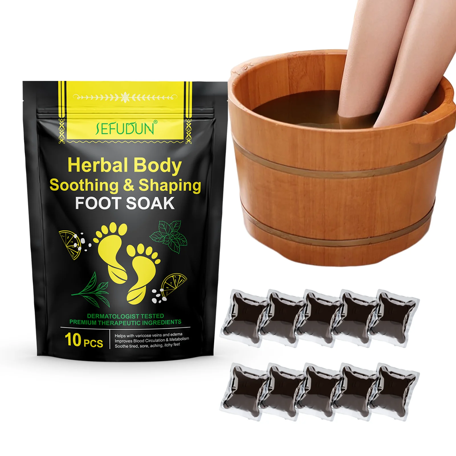 Wholesale Pedicure Detox Foot Soak Beads Pack Soothing Shaping Slimming ...