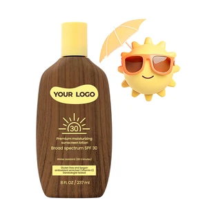 Organic SPF30 Sunscreen Cream with Hyaluronic Acid Vitamin E Water-Resistant Deep Moisturizing UVA/UVB Protection for Face Body