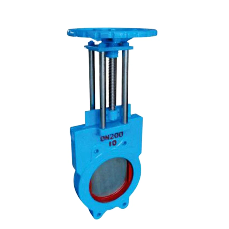 Concealed stem stainless steel knife gate valve Manual sewage gas paper slurry cast steel plunger slide valve