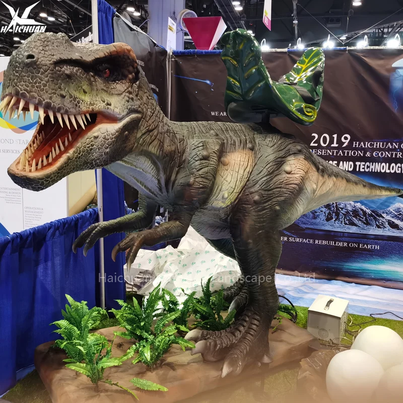 Elektrischer Gigant T-Rex Dinosaurier Fahrt Attraktion Indoor Roboter Animatronik für Erwachsene für Vergnügungsparks Einkaufszentren Outdoor Fahrspaß