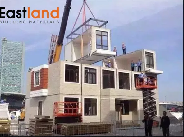 Customized Portable Prefabricated Villa Green Steel House Assembled Building with Waterproof Feature for Carport Use