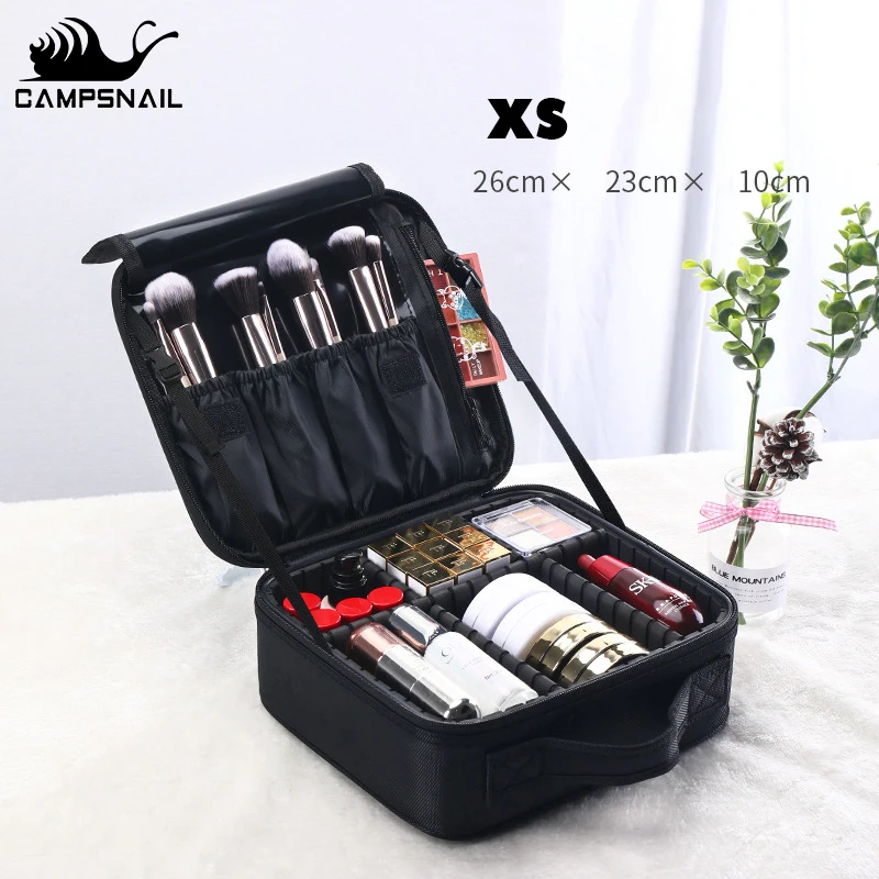 Campsnail Makeup Bag Cosmetic Unfitted Vanity Cases Travel Beauty Box ...