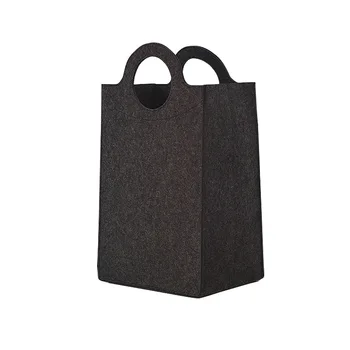 Hot Sale Felt Rectangular Fabric Kids Toy Bin extra Large Dirty Clothes Hamper Collapsible Big Laundry Basket with Handles