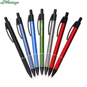 Hzzque ZQ7291 Promotional Metal Gel Pen with Personalized Engraved Logo and UV Printing Black Ink 0.5mm Tip