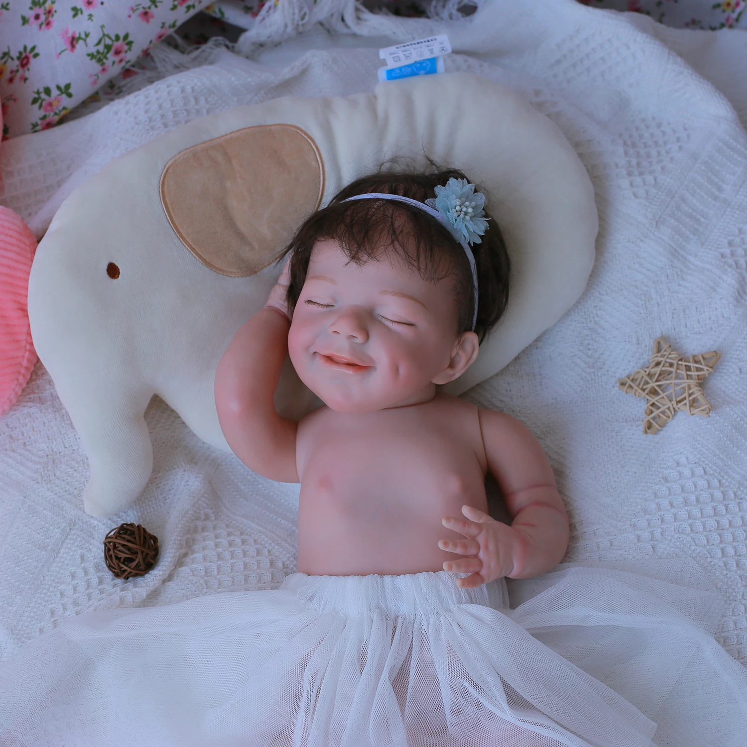 17'' Lifelike Huggable Reborn Baby Real Looking Silicone Doll SweetHouse  Reborns® Vivien