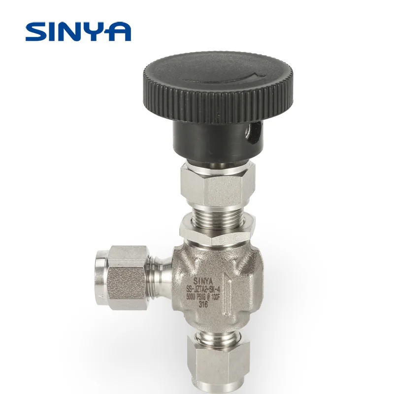 Sinya SS 316 Bonnet Manual Angle Type Needle Valves  90 Angle Type Needle Valves Manual Angle Needle Valve
