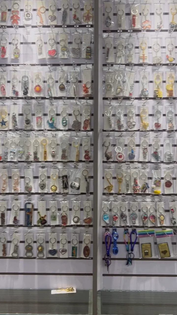 Custom Printed Colorful Mdf Epoxy Wood Keychain Miami Beach Souvenirs