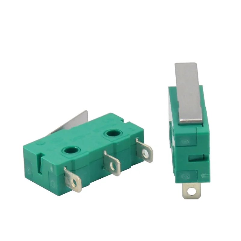 Small Microswitch KW4-3Z-3 Travel Limit Switch Three Leg Roller with Handle 5A 250V Key Switch