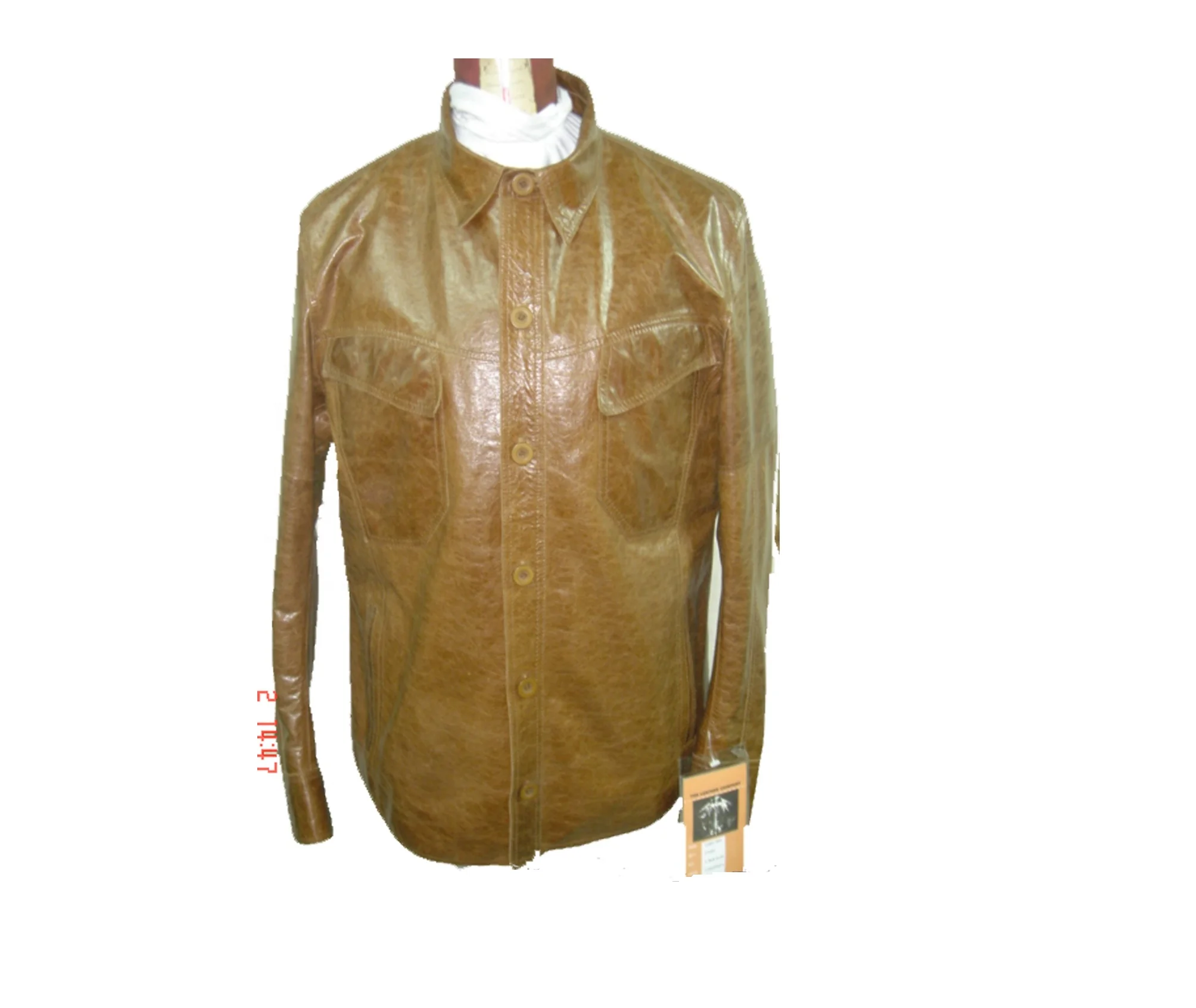 camel color leather jacket